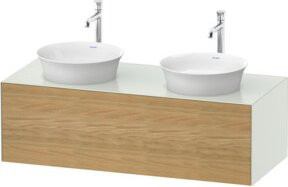 Duravit Waschtischunterschrank White Tulip in White, B/T: 130 x 55 cm - Bild 1