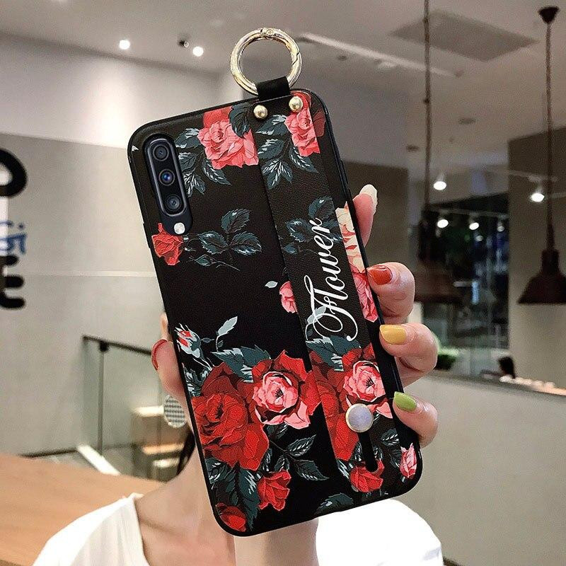 Samsung Handyhülle mit Handgelenk-Strap für Galaxy S9 S10 S20 FE S21 Ultra A52 A51 A31 A12 A72 A32 A20 A21s A50 A70 A71 in Blau - Bild 3