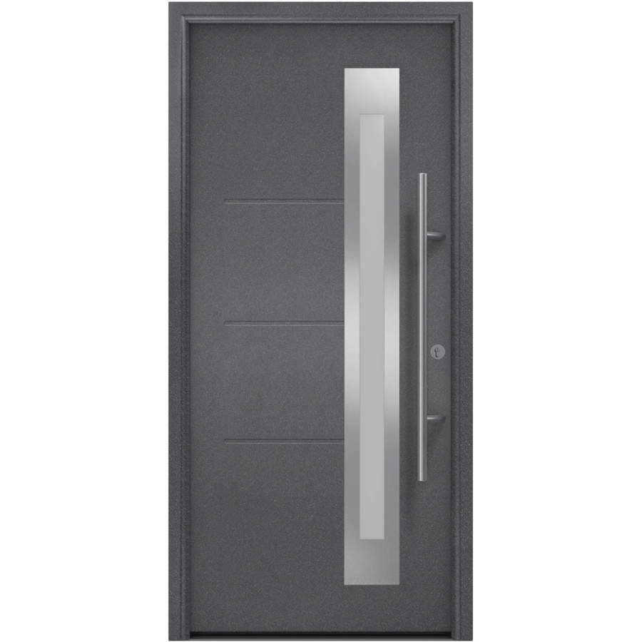 EcoStar Haustür Isopro IP 780S in Anthrazit-Metallic, Anschlag Rechts, B/H: 110 x 210 cm - Bild 2