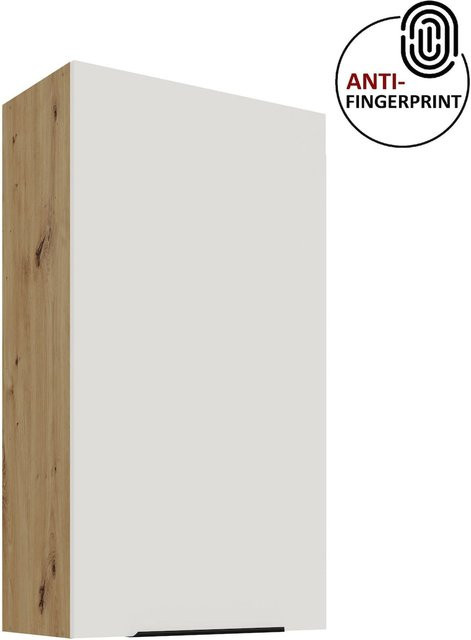 ARIA Hängeschrank Weiss Küchenzeile mit Anti Fingerprint Oberfläche, Höhe: 90 cm, Breite: 60 cm - Bild 1