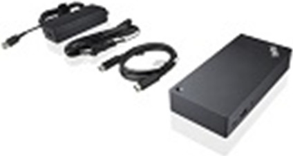 Lenovo ThinkPad USB-C Docking Station in Schwarz mit USB-C und GigE, 90 Watt, EU-Version - Bild 1