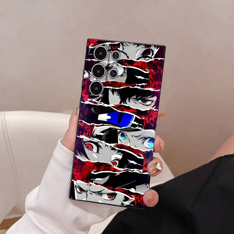 Persona 5 COOL Anime Handyhülle für Samsung Galaxy S21 S22 S23 S24 S25 Serie FE Plus Ultra in Multicolour aus weichem TPU - Bild 2