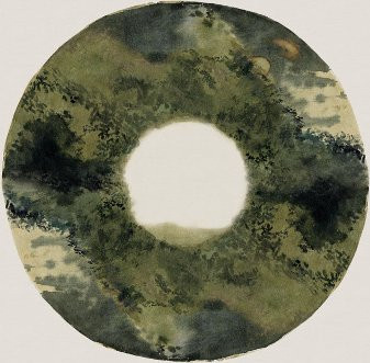 Eijffinger Tapete Omni mit asiatisch inspiriertem Motiv in Beige, Blaugrün und Grün aus Vlies - Bild 1