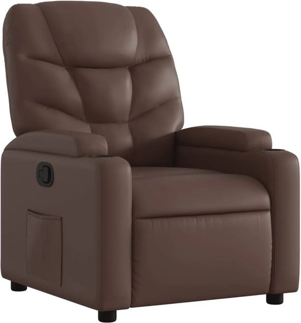 vidaXL Relaxsessel Modell 31 in Braun aus Kunstleder mit Armlehnen - Bild 1