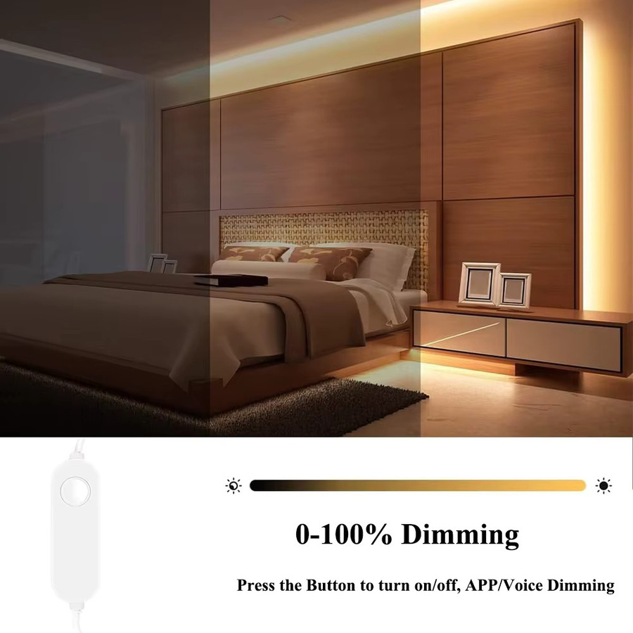 CENFAYA Neon LED-Streifen mit Homekit und Wifi, dimmbar, wasserdicht, CCT Farbtemperatur 3000-6500K, Farbe: Weiß, 12V - Bild 2