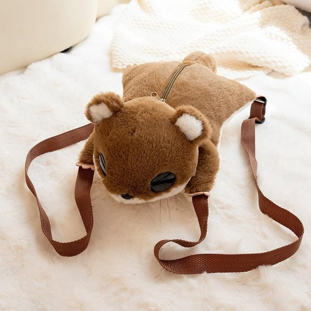 Kawaii Gleitbeutler Plüschtiere, Niedliche Flughörnchen Puppen Plüsch Rucksack, 1-teiliges Set, ab 14 Jahren - Bild 1