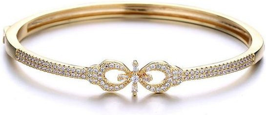 Allbestart Armband 925 Silber, 14k Vergoldet, Zirkonia, Damen - Bild 1