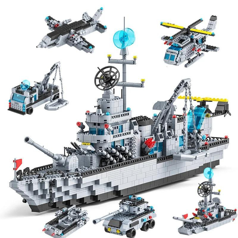 Linyi toy Schlachtschiff Bausteinset Militär ab 14 Jahren - Bild 4