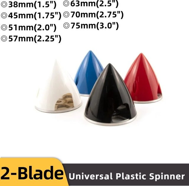GEMFAN Propeller Spinner Kunststoff 2-Blatt Nylon Aluminium für RC Flugzeug - Bild 1