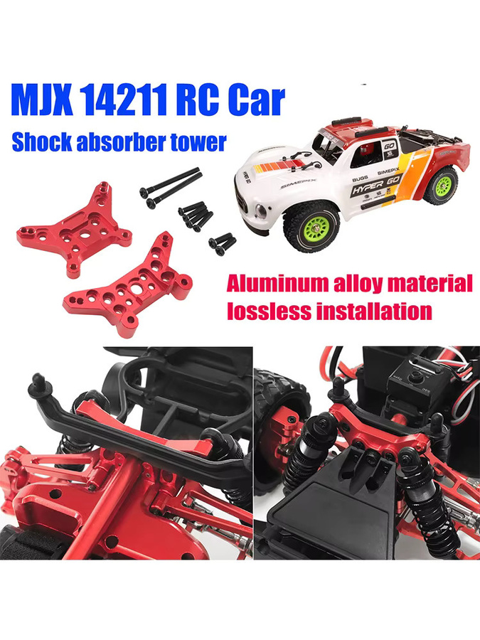 MJX Metall Upgrade RC Auto Vorne und Hinten Suspension Halterung Schmetterling Rahmen Teile, Fit Für MJX 1/14 14211 Fernbedienung Auto - Bild 7