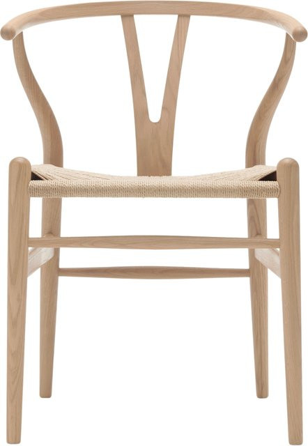 Carl Hansen & Søn CH24 Y Wishbone Stuhl aus Eiche mit weißer Papierkordel - Bild 1