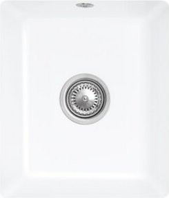 Villeroy & Boch Unterbauspüle Subway 45 SU in Weiß mit Ablagegarnitur und Exzenter aus CeramicPlus Keramik - Bild 1