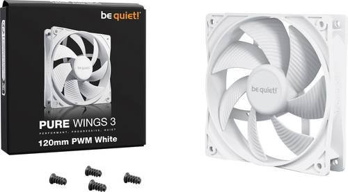 be quiet! Pure Wings 3 Gehäuselüfter, 120mm PWM, Weiß, B/H/T: 120 x 25 x 120 mm - Bild 2