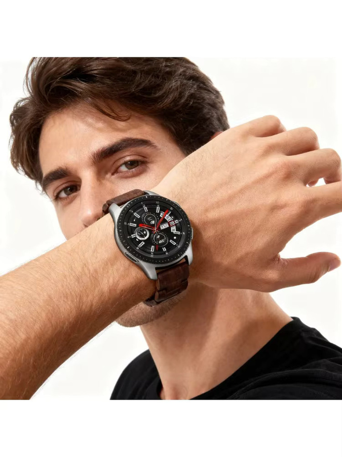 JBAILI Uhrenarmband Walnussholz, Braun - Bild 4