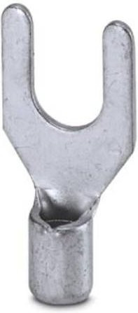 Phoenix Contact Gabelkabelschuh 2.6mm² 6mm² Unisoliert Silber 100 Stück - Bild 1