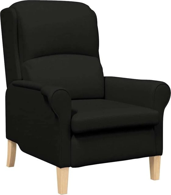 vidaXL Sessel Schwarz mit Stoffbezug und Armlehnen, B/T/H: 76 x 94 x 102 cm - Bild 1