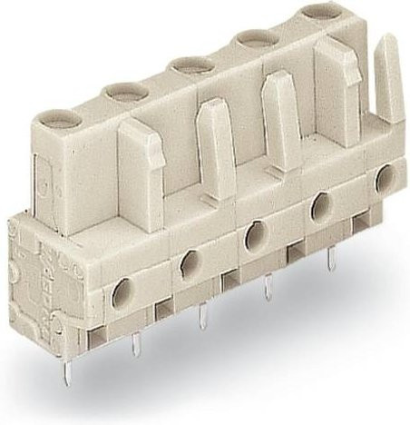 WAGO Buchsengehäuse-Platine 722 mit 9 Rastermaß in Grau oder Beige, 25 Stück - Bild 1