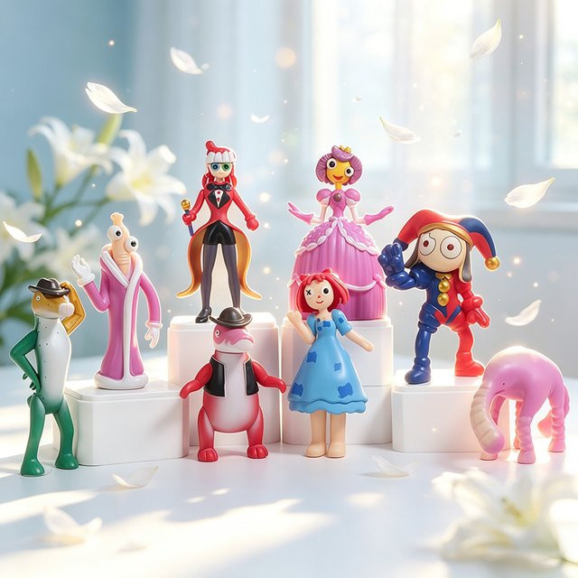 Bandai The Amazing Digital Circus Actionfigur, 8-teiliges Set, PVC - Bild 1