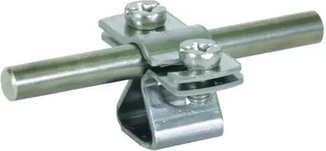 DEHN Leitungshalter 274 110 aus Edelstahl in Silber für Rd 8-10mm mit M8 Schraube - Bild 1