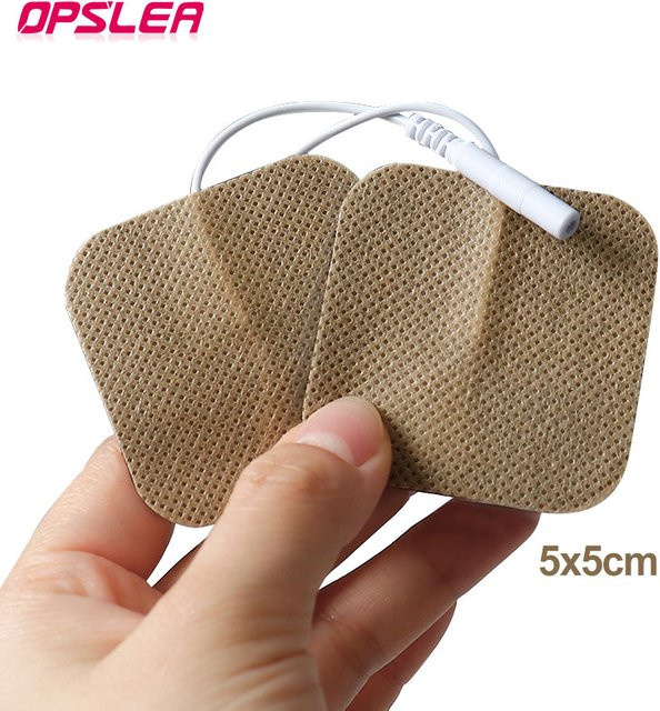 OPSLEA TENS-Massagegerät Elektrodenpads aus Gel als Ersatz-Patches für EMS-Muskelstimulatoren und Akupunktur-Massagegeräte, 50 oder 100 Stück - Bild 1