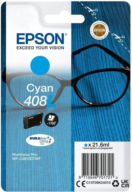 Epson DURABrite Ultra Tintenpatrone Cyan 408L Singlepack - Bild 1