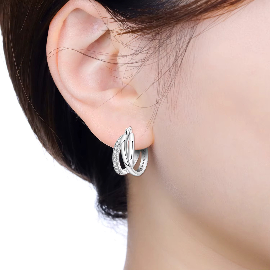 Orstarry Ohrringe, 925 Silber, Damen - Bild 2