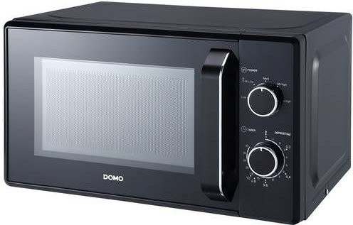 DOMO DO2520 Mikrowelle Schwarz mit 800 W Leistung und Timerfunktion - Bild 1