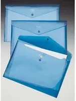 Rexel Active Folder Dokumentenmappe aus Kunststoff in Blau für A4 mit Snap-Verschluss - Bild 1