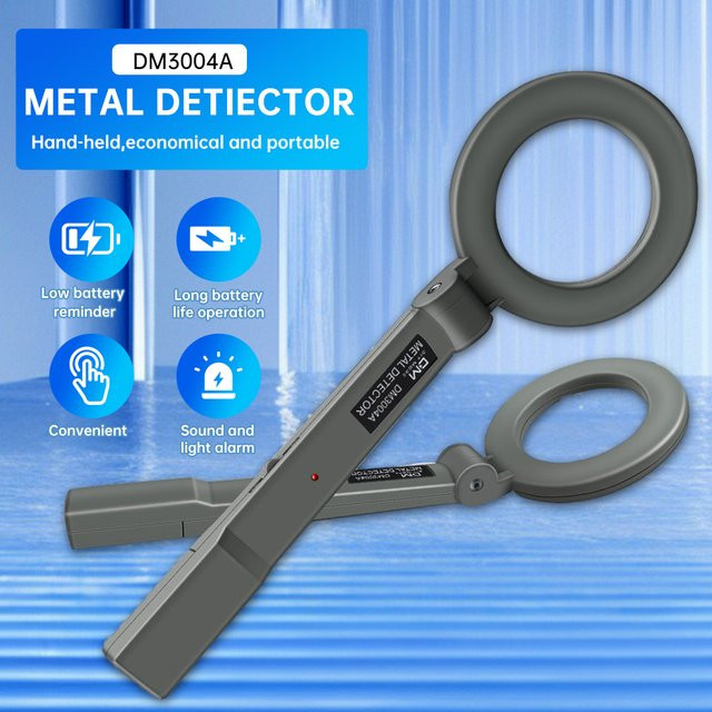 Aideepen Handmetalldetektor DM3004A in Braun und Grau mit hoher Empfindlichkeit - Bild 1