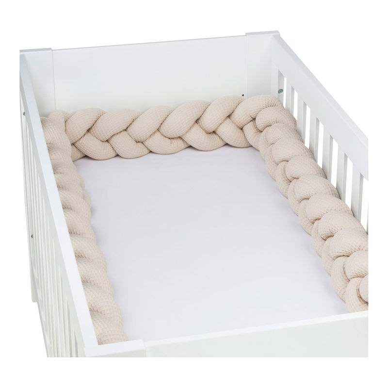 Babybay Nestchenschlange aus Waffelpiqué in Beige, 280 cm Länge - Bild 3