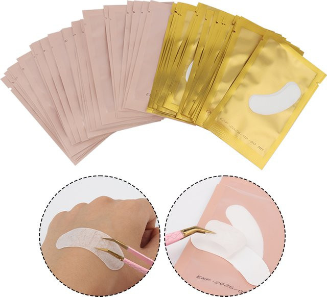 myaokue-up Gel-Pads Augenklappen, 50 Paar, Gold, Unisex - Bild 1