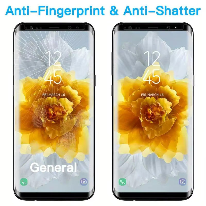 3D-Displayschutz aus gehärtetem Glas für Samsung Galaxy S9, S9+ und Note 9, transparent, bruchsichere Folie - Bild 4
