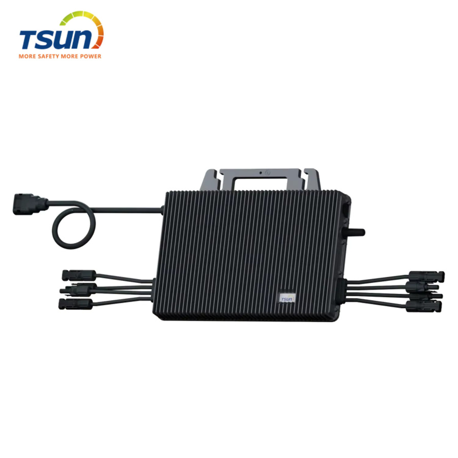 TSUN Tsol-MS2000 Mikro-Wechselrichter für Balkonkraftwerke mit 2000W, IP67 wetterfest, 4 MPPT, Bluetooth und WIFI, Schwarz - Bild 6