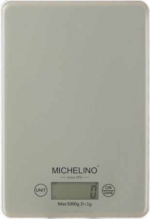 Michelino Küchenwaage aus Kunststoff in Beige, Breite: 15 cm, Länge: 22 cm