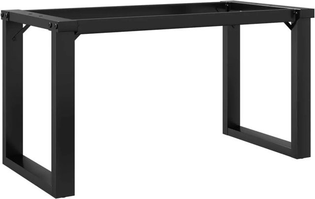 vidaXL Couchtischbeine O-Gestell aus Stahl in Schwarz Matt B/T/H: 90 x 30 x 43 cm - Bild 1