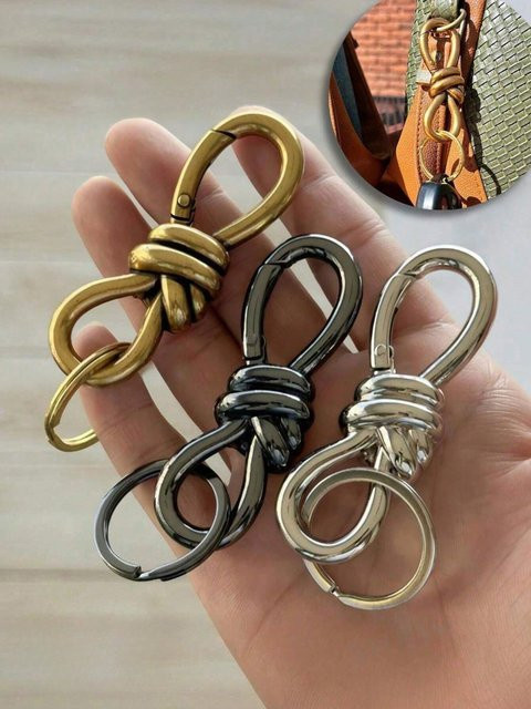 NYXIA Schlüsselanhänger, Twist Knot Verschluss, D-Ring - Bild 1