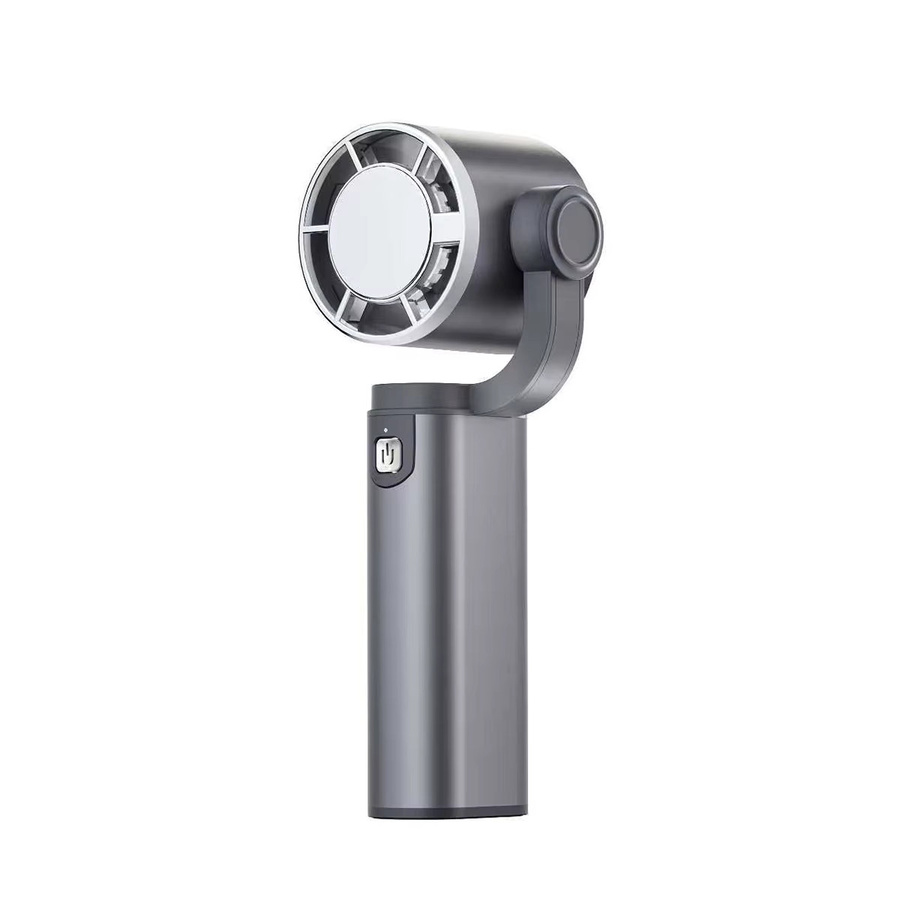 TENGKESi Mini Handventilator aus Aluminiumlegierung in Gelb mit USB-Aufladung - Bild 3