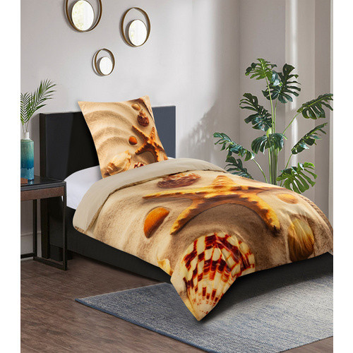 Sanilo Bettwäsche Sanibel 2-teilig aus Baumwolle, Beige, B/H: 135 x 200 cm, Kissen: 80 x 80 cm - Bild 2