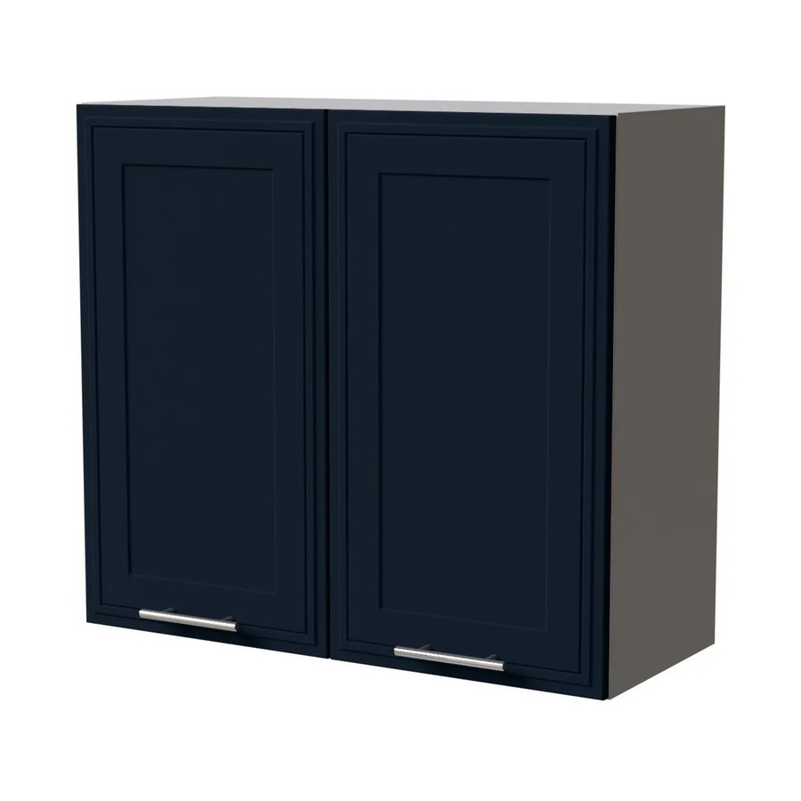 Feldmann-Wohnen Hängeschrank Salo in Indigo Grau Matt mit Kassettenoptik, B/T/H: 80 x 32,5 x 72 cm - Bild 2