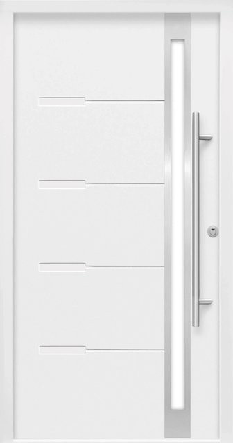 Sicherheits-Haustür Splendoor ThermoSpace Prime Neapel RC2 mit Glaseinsatz in Weiß, B/H: 110 x 210 cm, Anschlag Rechts - Bild 1