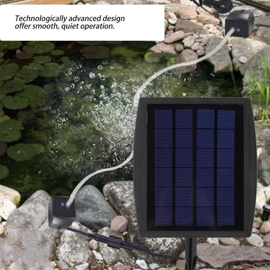 Solarbetriebener Sauerstoffgenerator von Refreshing Home als Belüfterpumpe für Außenpool, Teich und Fische aus ABS - Bild 3
