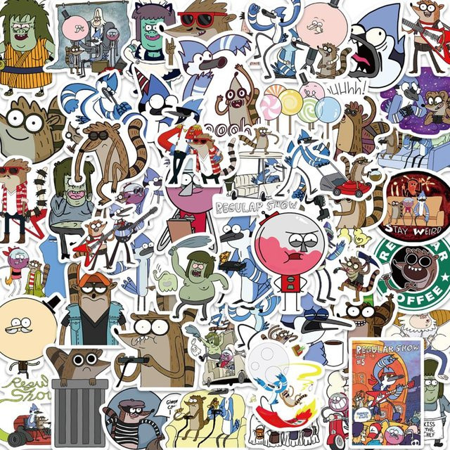 Regular Show Vinyl Aufkleber von Binchi Outdoor Product für Handyhüllen, Notizbücher und Scrapbooking in Mehrfarbig - Bild 1