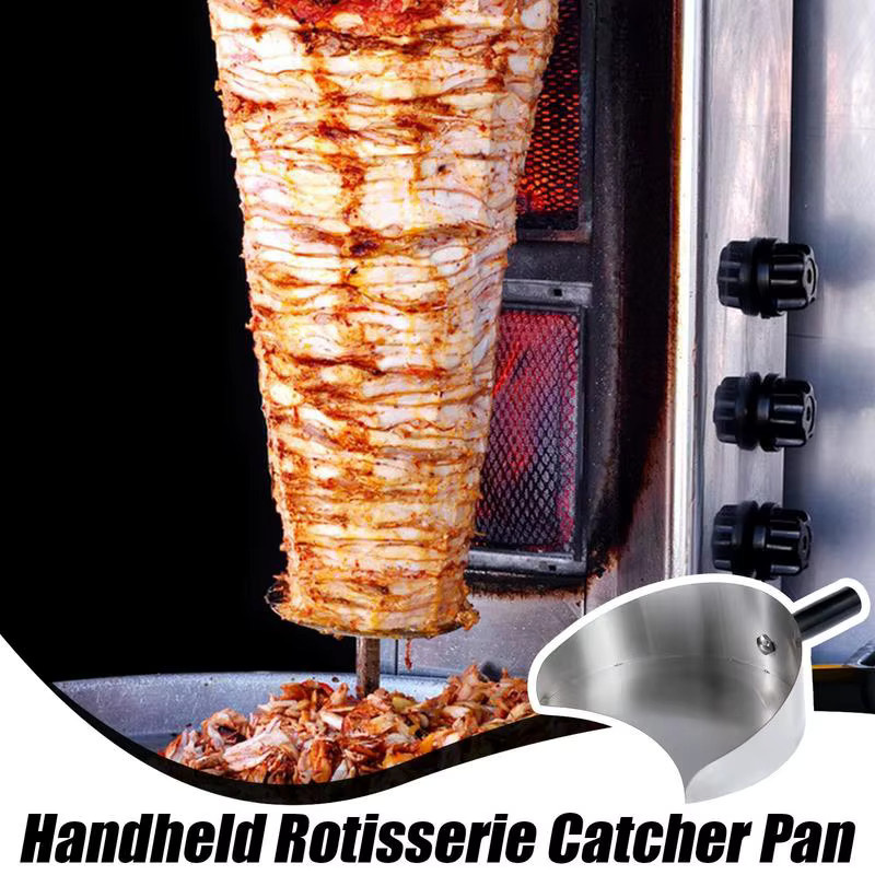 Waasoscon Fleischauffangschale aus Edelstahl in Silber für Shawarma- und Döner-Grillmaschinen - Bild 6