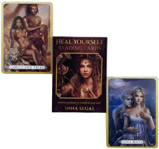 Tarot Divination Edition, Wahrsagerei Orakelkarten, Schwarz, Bunt / Mehrfarbig - Bild 1
