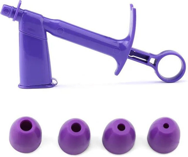 Yiran Furniture DIY Kunststoff Perlenapplikator für Fondant und Kuchendekoration in Blau und Lila - Bild 1