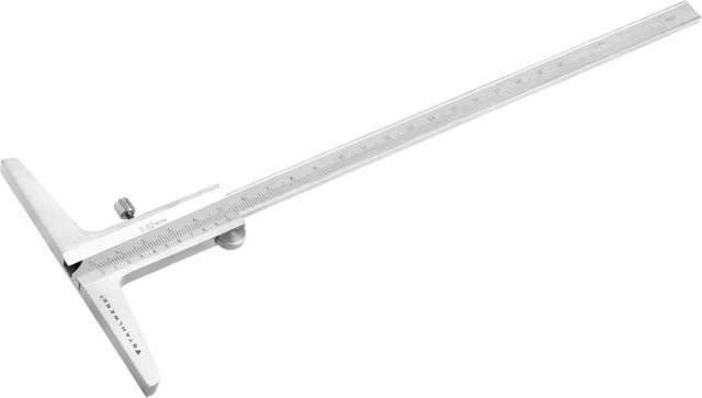 STAHLWERK Tiefenmessschieber 0-200 mm aus rostfreiem Edelstahl in Silber - Bild 1