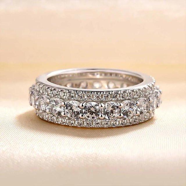 YIRAN Jewelry Versprechungsringe, Zirkonia, Silber, Damen - Bild 1