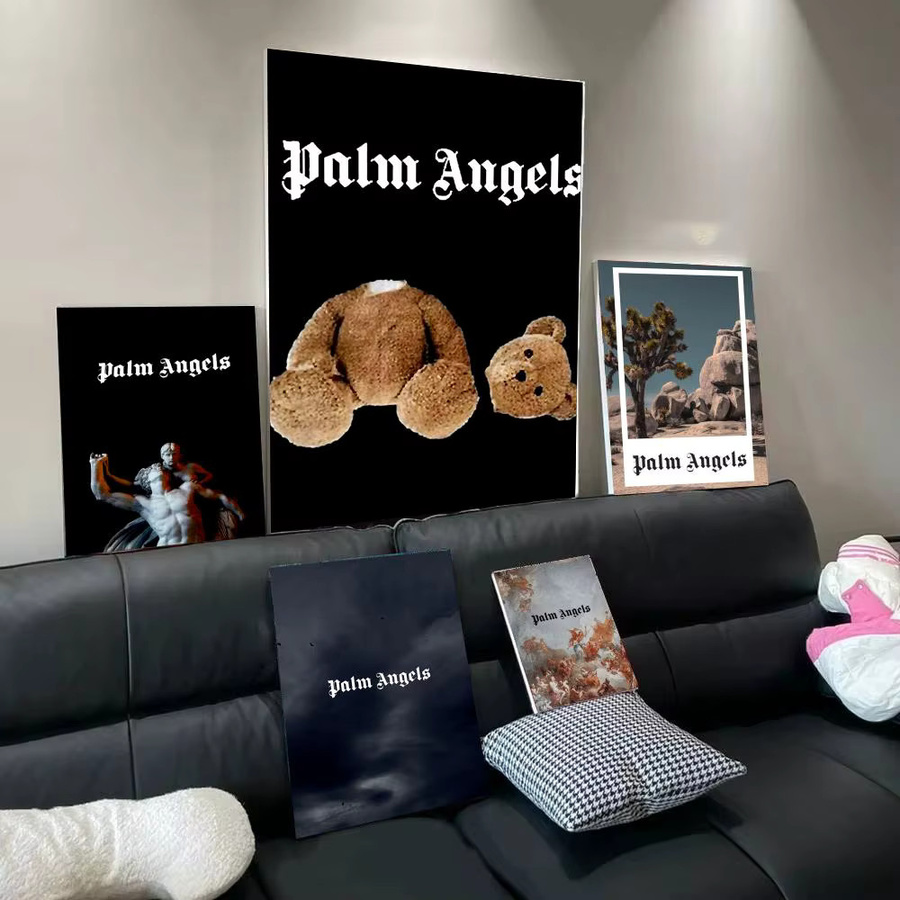 Minimalistisches Palm Angels Wandposter in Weiß mit abstraktem Tiermotiv, Rechteckig, Breite: 20 cm, Höhe: 15 cm - Bild 2