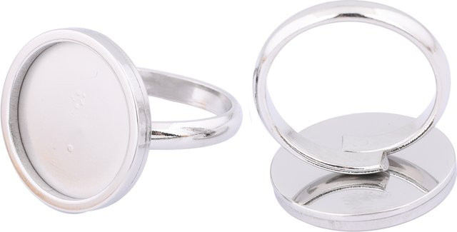 Ring Basis Einstellungen, Edelstahl, Silber, 16 mm, Unisex - Bild 1
