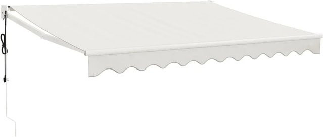 Elektrische Markise Furnicato mit Kurbel aus Polyester und Aluminium in Creme, Breite: 3,5 m, Ausladung: 2,5 m - Bild 1